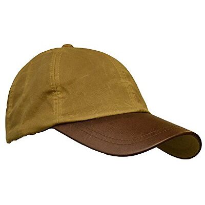 Walker & Hawkes Casquette en Coton ciré Unisexe visière en Cuir Beige Taille Unique - Publicité Walker & Hawkes Casquette en Coton ciré Unisexe visière en Cuir Beige Taille Unique - Publicité