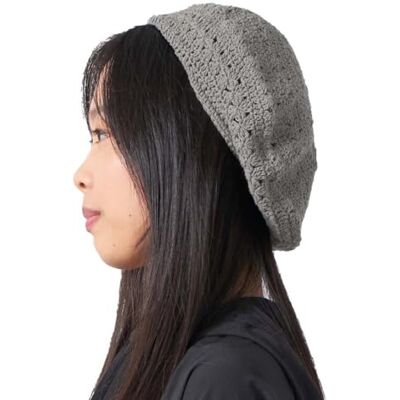 CHARM Chapeau Femme Bonnet Beret Casquette Béret Basque D'été 100% Coton Tricoté Fait Main Crochet Souple Gris Charbon - Publicité CHARM Chapeau Femme Bonnet Beret Casquette Béret Basque D'été 100% Coton Tricoté Fait Main Crochet Souple Gris Charbon - Publicité