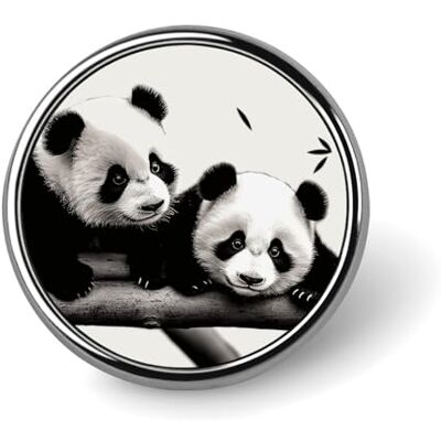Oudrspo Pin's Pandas pour homme, broche tendance raton laveur Jolis badges en émail, en alliage d'aluminium pour chapeaux, chemises, sacs, vestes et accessoires (épingles rondes de 2,5 cm) - Publicité Oudrspo Pin's Pandas pour homme, broche tendance raton laveur Jolis badges en émail, en alliage d'aluminium pour chapeaux, chemises, sacs, vestes et accessoires (épingles rondes de 2,5 cm) - Publicité