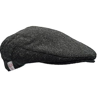 Walker and Hawkes Casquette Plate Oakmoor Harris Tweed pour la Campagne Gris Métallisé S (57cm) - Publicité Walker and Hawkes Casquette Plate Oakmoor Harris Tweed pour la Campagne Gris Métallisé S (57cm) - Publicité