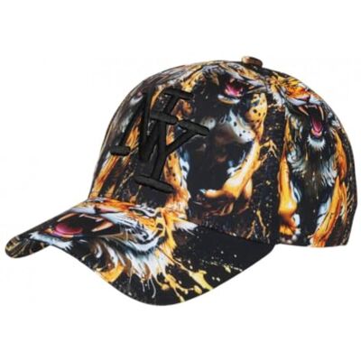 Hip Hop Honour Casquette NY Tigre Orange Féroce Jungle Streetwear Baseball Wild Taille Unique Orange - Publicité Hip Hop Honour Casquette NY Tigre Orange Féroce Jungle Streetwear Baseball Wild Taille Unique Orange - Publicité