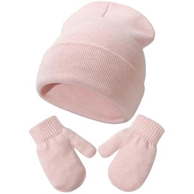 DRESHOW Ensemble Bonnet Beanie et Moufles D'hiver Set pour Bébés et Enfants Ensemble Chapeau et Gants Tricotés Chauds pour 2 Ans 5 Ans Filles et Garçons - Publicité DRESHOW Ensemble Bonnet Beanie et Moufles D'hiver Set pour Bébés et Enfants Ensemble Chapeau et Gants Tricotés Chauds pour 2 Ans 5 Ans Filles et Garçons - Publicité