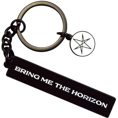 Rock Off officially licensed products Bring Me The Horizon Text Logo 6 Point Star Charm Porte-Clés Keychain Size One Size - Publicité Rock Off officially licensed products Bring Me The Horizon Text Logo 6 Point Star Charm Porte-Clés Keychain Size One Size - Publicité
