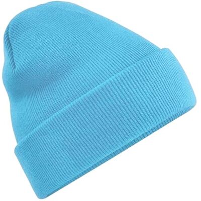 Beechfield Bonnet Adulte (Taille Unique) (Bleu Surf) - Publicité Beechfield Bonnet Adulte (Taille Unique) (Bleu Surf) - Publicité