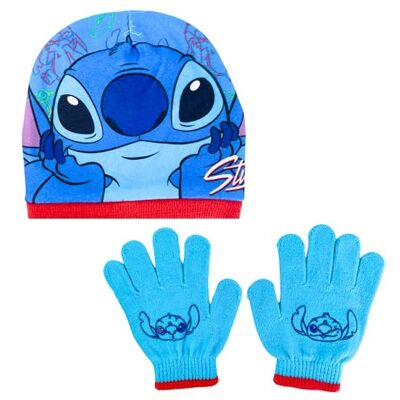 Disney Stitch Chapeau et Gants pour Filles, Ensemble d'hiver pour Enfants, Accessoires d'hiver Stitch - Publicité Disney Stitch Chapeau et Gants pour Filles, Ensemble d'hiver pour Enfants, Accessoires d'hiver Stitch - Publicité