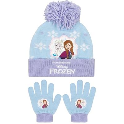 Disney Frozen Gant Et Bonnet Enfant Bonnet Fille Anna Et Elsa Accessoires Reine Des Neiges Taille Unique Bleu - Publicité Disney Frozen Gant Et Bonnet Enfant Bonnet Fille Anna Et Elsa Accessoires Reine Des Neiges Taille Unique Bleu - Publicité