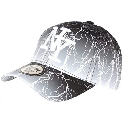 Hip Hop Honour Casquette NY Grise et Blanche Print Original Streetwear Baseball Fashion Eklyr Taille Unique Gris - Publicité Hip Hop Honour Casquette NY Grise et Blanche Print Original Streetwear Baseball Fashion Eklyr Taille Unique Gris - Publicité