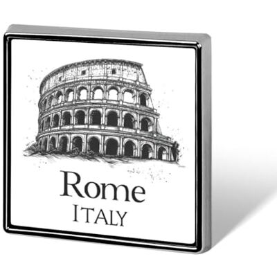 NLWQEKV Épinglette humoristique Italie Rome Broche carrée Badge Chapeau Accessoires de vêtements Bijoux Cadeaux pour hommes et femmes - Publicité NLWQEKV Épinglette humoristique Italie Rome Broche carrée Badge Chapeau Accessoires de vêtements Bijoux Cadeaux pour hommes et femmes - Publicité