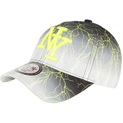 Hip Hop Honour Casquette NY Jaune Fluo et Grise Print Original Streetwear Baseball Fashion Eklyr Taille Unique Jaune - Publicité Hip Hop Honour Casquette NY Jaune Fluo et Grise Print Original Streetwear Baseball Fashion Eklyr Taille Unique Jaune - Publicité