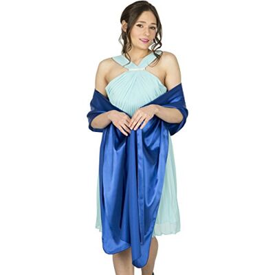 BlackButterfly Etole Châle Wrap en satin pour mariage, bal de promo, soirée (Bleu Roi, Taille unique) - Publicité BlackButterfly Etole Châle Wrap en satin pour mariage, bal de promo, soirée (Bleu Roi, Taille unique) - Publicité