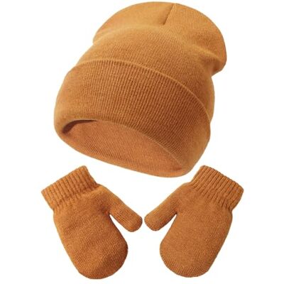 DRESHOW Ensemble Bonnet Beanie et Moufles D'hiver Set pour Bébés et Enfants Ensemble Chapeau et Gants Tricotés Chauds pour 2 Ans 5 Ans Filles et Garçons - Publicité DRESHOW Ensemble Bonnet Beanie et Moufles D'hiver Set pour Bébés et Enfants Ensemble Chapeau et Gants Tricotés Chauds pour 2 Ans 5 Ans Filles et Garçons - Publicité