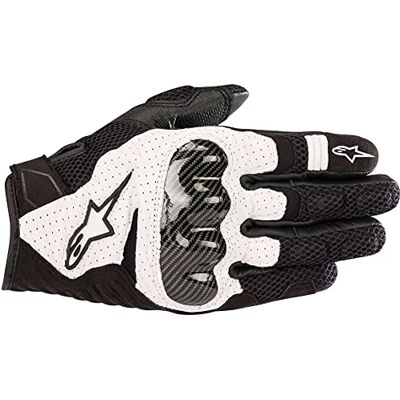Alpinestars Gants Moto SMX-1 Air V2 Gloves Black White, Noir/Blanc, M - Publicité Alpinestars Gants Moto SMX-1 Air V2 Gloves Black White, Noir/Blanc, M - Publicité