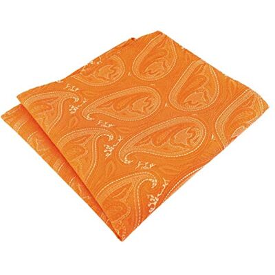 TigerTie Mouchoir de poche design à motif cachemire Dimensions : 30 x 30 cm Orange Taille Unique - Publicité TigerTie Mouchoir de poche design à motif cachemire Dimensions : 30 x 30 cm Orange Taille Unique - Publicité