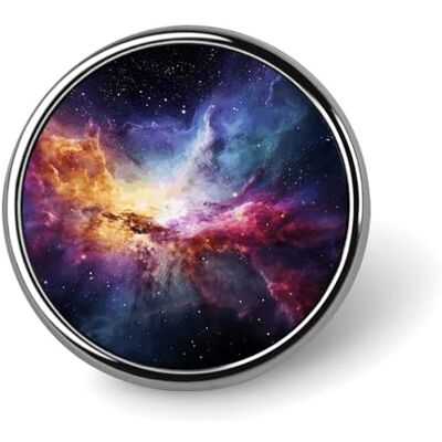 FJQWKLF Broche ronde Nébuleuse et Galaxie de l'Univers pour hommes et femmes, bouton en métal, broche personnalisée tendance pour costumes, badge mignon pour sac à dos, vêtements, chapeau, sac à main - Publicité FJQWKLF Broche ronde Nébuleuse et Galaxie de l'Univers pour hommes et femmes, bouton en métal, broche personnalisée tendance pour costumes, badge mignon pour sac à dos, vêtements, chapeau, sac à main - Publicité
