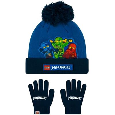 LEGO Ninjago Kai Lloyd Et Jay Gant Et Bonnet Enfant Bonnet Enfant Garcon Et Gant Hiver Ninja Bonnet Et Gants Pour Garçons One Size Bleu - Publicité LEGO Ninjago Kai Lloyd Et Jay Gant Et Bonnet Enfant Bonnet Enfant Garcon Et Gant Hiver Ninja Bonnet Et Gants Pour Garçons One Size Bleu - Publicité