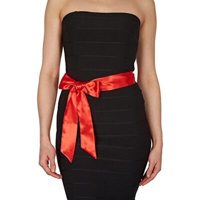 BlackButterfly Mariage Noeud Papillon Demoiselle d'honneur de Bal Ceinture de Satin (Rouge, 5W / 175L) - Publicité BlackButterfly Mariage Noeud Papillon Demoiselle d'honneur de Bal Ceinture de Satin (Rouge, 5W / 175L) - Publicité