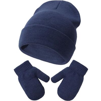 DRESHOW Ensemble Bonnet Beanie et Moufles D'hiver Set pour Bébés et Enfants Ensemble Chapeau et Gants Tricotés Chauds pour 2 Ans 5 Ans Filles et Garçons - Publicité DRESHOW Ensemble Bonnet Beanie et Moufles D'hiver Set pour Bébés et Enfants Ensemble Chapeau et Gants Tricotés Chauds pour 2 Ans 5 Ans Filles et Garçons - Publicité
