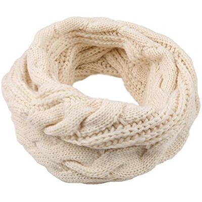 MAKFORT Femme Echarpe Tube foulard Cercle Tubulaire Echarpe en Grosse Maille Chaude Automne-Hiver unisexe, Beige, Taille Unique - Publicité MAKFORT Femme Echarpe Tube foulard Cercle Tubulaire Echarpe en Grosse Maille Chaude Automne-Hiver unisexe, Beige, Taille Unique - Publicité