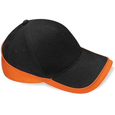 Beechfield Casquette de Baseball Homme Multicolore Black / Orange - Publicité Beechfield Casquette de Baseball Homme Multicolore Black / Orange - Publicité