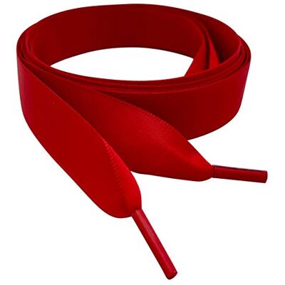 My Ribbon Laces™ Lacets plats en ruban satiné Rouge - Publicité My Ribbon Laces™ Lacets plats en ruban satiné Rouge - Publicité