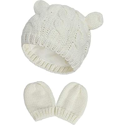 DRESHOW Bébé Chapeau Gant Ensemble doux Nouveau-né Mitaines Bébé Fille Garçons Tricoté Bonnet pour Tout-petits Infantile Hiver Bonnet Mitaines Ensembles - Publicité DRESHOW Bébé Chapeau Gant Ensemble doux Nouveau-né Mitaines Bébé Fille Garçons Tricoté Bonnet pour Tout-petits Infantile Hiver Bonnet Mitaines Ensembles - Publicité