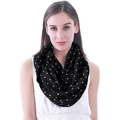 Lina & Lily Écharpe Foulard Tube Femme Imprimé Pois - Publicité Lina & Lily Écharpe Foulard Tube Femme Imprimé Pois - Publicité