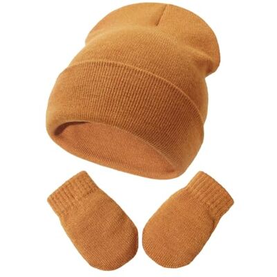 DRESHOW Ensemble Bonnet Beanie et Moufles D'hiver Set pour Bébés et Enfants Ensemble Chapeau et Gants Tricotés Chauds pour 3 Mois 24 Mois Filles et Garçons - Publicité DRESHOW Ensemble Bonnet Beanie et Moufles D'hiver Set pour Bébés et Enfants Ensemble Chapeau et Gants Tricotés Chauds pour 3 Mois 24 Mois Filles et Garçons - Publicité