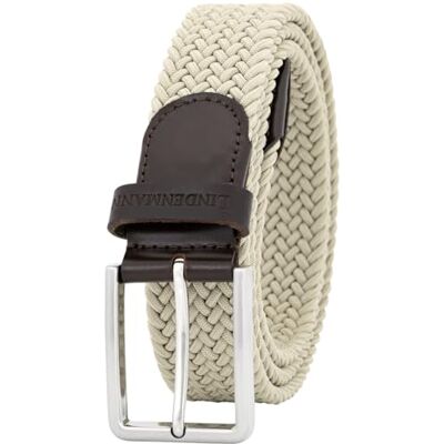 Lindenmann Ceinture extensible pour homme, ceinture textile tressée pour le golf beige, Farbe/Color:beige, Size US/EU: - Publicité Lindenmann Ceinture extensible pour homme, ceinture textile tressée pour le golf beige, Farbe/Color:beige, Size US/EU: - Publicité