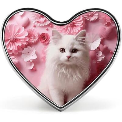 FJQWKLF Broche chat et cœur, épinglette tendance, badge bouton mignon, pour chapeau, chemise, vêtements, sac, décoration - Publicité FJQWKLF Broche chat et cœur, épinglette tendance, badge bouton mignon, pour chapeau, chemise, vêtements, sac, décoration - Publicité