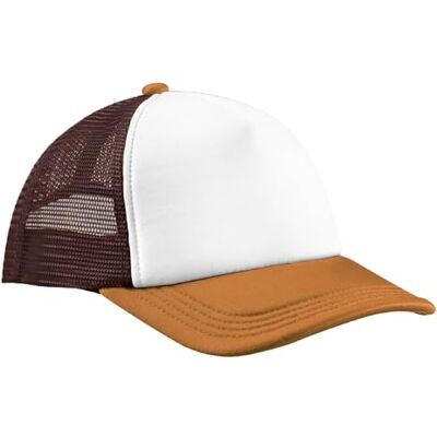 Beechfield Retro 5-Panel Trucker Chocolate/Dark Amber One Size - Publicité Beechfield Retro 5-Panel Trucker Chocolate/Dark Amber One Size - Publicité
