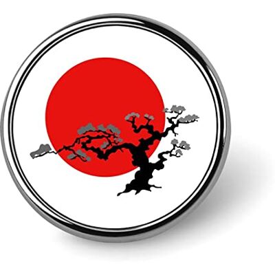 FJQWKLF Pin's ronds en forme de bonsaï japonais, pour chapeaux, vestes, décorations - Publicité FJQWKLF Pin's ronds en forme de bonsaï japonais, pour chapeaux, vestes, décorations - Publicité