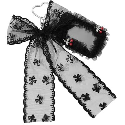 Fluxioxtna Edgy Lace Card Sleeve Accessory Punk Fruit Pattern Keychain with Ribbon Bowws Portable Bag Decoration for Women Gothic Lace Bag Clip - Publicité Fluxioxtna Edgy Lace Card Sleeve Accessory Punk Fruit Pattern Keychain with Ribbon Bowws Portable Bag Decoration for Women Gothic Lace Bag Clip - Publicité