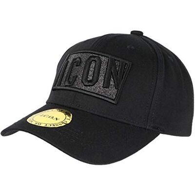 Hip Hop Honour Casquette Icon Noire avec Strass Design Streetwear Baseball Orka Taille Unique Noir - Publicité Hip Hop Honour Casquette Icon Noire avec Strass Design Streetwear Baseball Orka Taille Unique Noir - Publicité