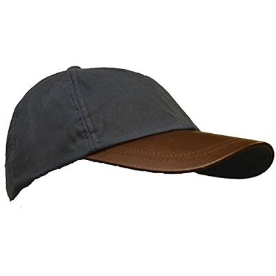 Walker & Hawkes Casquette en Coton ciré Unisexe visière en Cuir Bleu Marine Taille Unique - Publicité Walker & Hawkes Casquette en Coton ciré Unisexe visière en Cuir Bleu Marine Taille Unique - Publicité