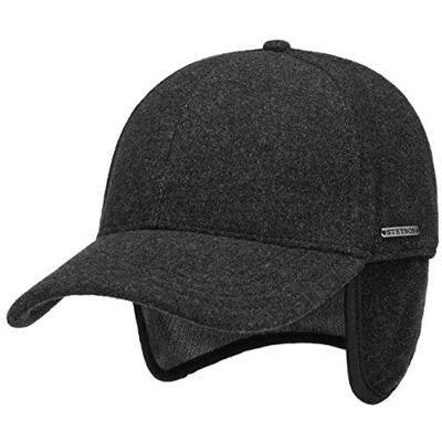 Stetson Casquette Vaby Earflap Homme Laine pour l'hiver Ferme a l’Arriere, avec Visiere, Oreillettes, Doublure, Doublure Automne-Hiver Hiver M (56-57 cm) Anthracite - Publicité Stetson Casquette Vaby Earflap Homme Laine pour l'hiver Ferme a l’Arriere, avec Visiere, Oreillettes, Doublure, Doublure Automne-Hiver Hiver M (56-57 cm) Anthracite - Publicité