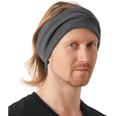 CHARM Bonnet Reversible et Cache Cou Bandeau en Coton Bio, Écharpe Loop Foulard Chimio Multi Usage 4 En 1, Beanie Tombant Hiver Bicolore Noir & Gris Foncé - Publicité CHARM Bonnet Reversible et Cache Cou Bandeau en Coton Bio, Écharpe Loop Foulard Chimio Multi Usage 4 En 1, Beanie Tombant Hiver Bicolore Noir & Gris Foncé - Publicité