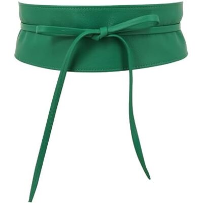 FASHIONGEN Ceinture femme Obi Cuir, CASSIANE Largeur: 8,50 cm, Cuir de Vachette certifié LWG, fabriqué en France. Publicité FASHIONGEN Ceinture femme Obi Cuir, CASSIANE Largeur: 8,50 cm, Cuir de Vachette certifié LWG, fabriqué en France. Publicité