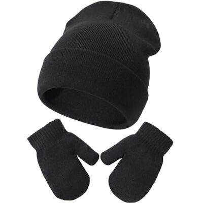 DRESHOW Ensemble Bonnet Beanie et Moufles D'hiver Set pour Bébés et Enfants Ensemble Chapeau et Gants Tricotés Chauds pour 2 Ans 5 Ans Filles et Garçons - Publicité DRESHOW Ensemble Bonnet Beanie et Moufles D'hiver Set pour Bébés et Enfants Ensemble Chapeau et Gants Tricotés Chauds pour 2 Ans 5 Ans Filles et Garçons - Publicité
