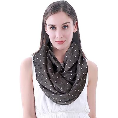 Lina & Lily Écharpe Foulard Tube Femme Imprimé Pois - Publicité Lina & Lily Écharpe Foulard Tube Femme Imprimé Pois - Publicité