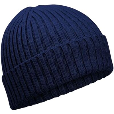Beechfield Organic Cotton Kids Beanie Oxford Navy One Size - Publicité Beechfield Organic Cotton Kids Beanie Oxford Navy One Size - Publicité