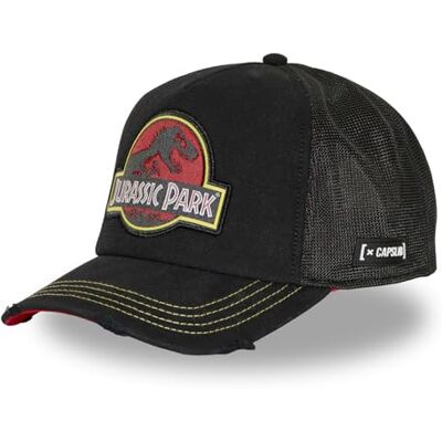 Capslab Casquette Homme & Femme, Casquette Trucker Jurassic Park, Ajustable par Snapback - Publicité Capslab Casquette Homme & Femme, Casquette Trucker Jurassic Park, Ajustable par Snapback - Publicité