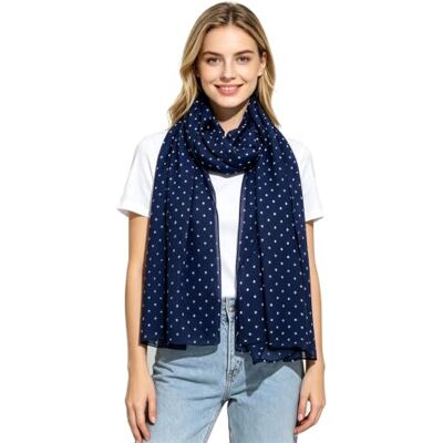 Lina & Lily Écharpe Foulard Femme Imprimé Pois - Publicité Lina & Lily Écharpe Foulard Femme Imprimé Pois - Publicité