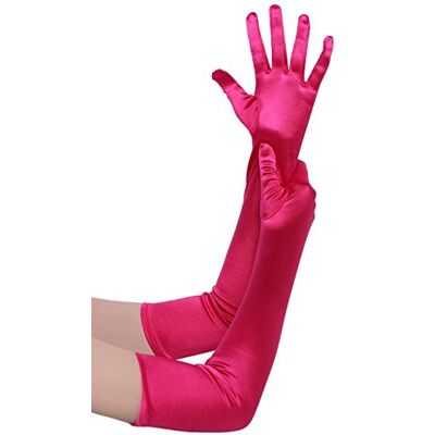 BABEYOND Gants Longs en Satin-Gants de Soirée Opéra des Années 20 Longueur des Coudes Extensibles Classique pour Mariage Soirée Opéra Rose 55CM - Publicité BABEYOND Gants Longs en Satin-Gants de Soirée Opéra des Années 20 Longueur des Coudes Extensibles Classique pour Mariage Soirée Opéra Rose 55CM - Publicité