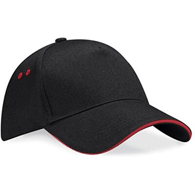 Beechfield B015c Ultimate Casquette à 5 panneaux, visière avec insert de couleur Noir taille unique - Publicité Beechfield B015c Ultimate Casquette à 5 panneaux, visière avec insert de couleur Noir taille unique - Publicité