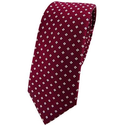 TigerTie Cravate fine design en soie à pois - Publicité TigerTie Cravate fine design en soie à pois - Publicité