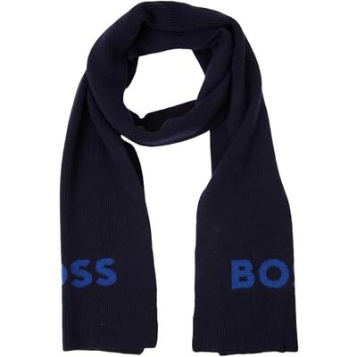 BOSS Elio_Scarf Foulard, Dark Blue, ONESI Men - Publicité BOSS Elio_Scarf Foulard, Dark Blue, ONESI Men - Publicité