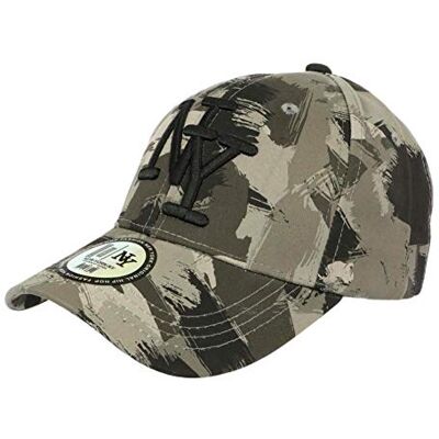 Hip Hop Honour Casquette NY Camouflage Armee Fashion Grise et Noire Baseball Warry Taille Unique Gris - Publicité Hip Hop Honour Casquette NY Camouflage Armee Fashion Grise et Noire Baseball Warry Taille Unique Gris - Publicité