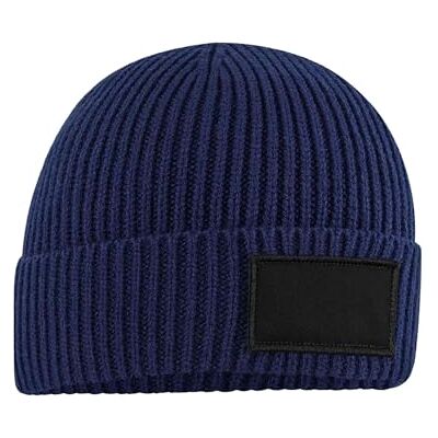 Beechfield Bonnet Adulte (Taille Unique) (Bleu Marine/Noir) - Publicité Beechfield Bonnet Adulte (Taille Unique) (Bleu Marine/Noir) - Publicité