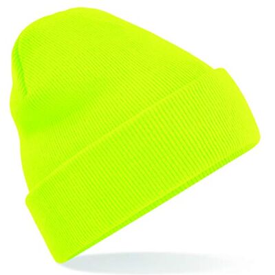 Beechfield Bonnet Adulte (Taille Unique) (Jaune Fluo) - Publicité Beechfield Bonnet Adulte (Taille Unique) (Jaune Fluo) - Publicité