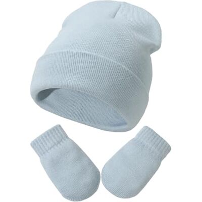 DRESHOW Ensemble Bonnet Beanie et Moufles D'hiver Set pour Bébés et Enfants Ensemble Chapeau et Gants Tricotés Chauds pour 3 Mois 24 Mois Filles et Garçons - Publicité DRESHOW Ensemble Bonnet Beanie et Moufles D'hiver Set pour Bébés et Enfants Ensemble Chapeau et Gants Tricotés Chauds pour 3 Mois 24 Mois Filles et Garçons - Publicité